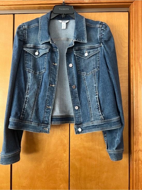 White House Black Market Jackets & Blazers - WHBM Medium Blue Denim Jacket with Button Front. Measures 21 inches Pit to Pit